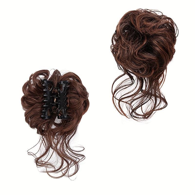 Messy Donut Hair Buns Updo Chignon Synthetic Hair Extensions