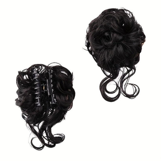 Messy Donut Hair Buns Updo Chignon Synthetic Hair Extensions