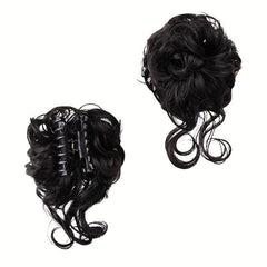 Messy Donut Hair Buns Updo Chignon Synthetic Hair Extensions