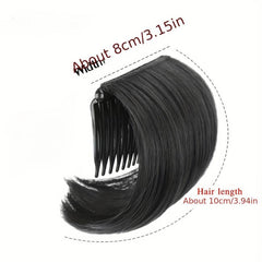 Brown Hair Fluffy Pad With Comb Short Hair Extensions