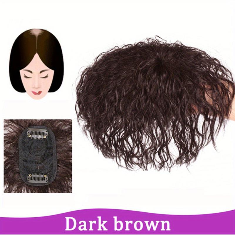 Brown Hair Topper With Bangs Clip In Hair Extensions Hairpieces