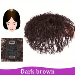 Brown Hair Topper With Bangs Clip In Hair Extensions Hairpieces