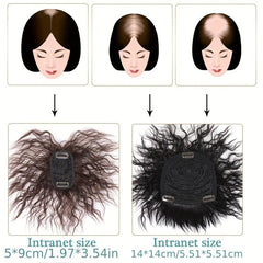 Brown Hair Topper With Bangs Clip In Hair Extensions Hairpieces