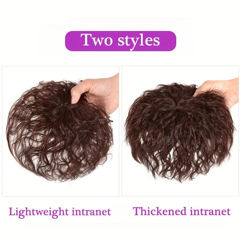 Brown Hair Topper With Bangs Clip In Hair Extensions Hairpieces