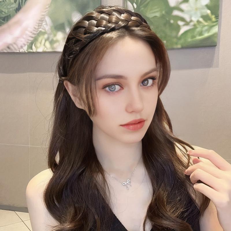 Braid Wig Twist Headband Synthetic Hairpiece Hair Accessories