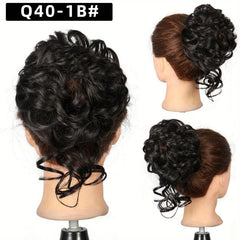 Tousled Updo Bun Hairpiece with Elastic Band