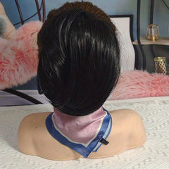 Short Straight Hair Bun Ponytail Extension