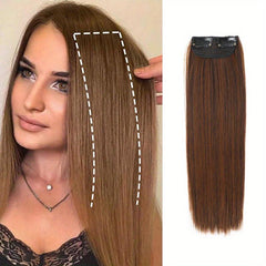 30 48 Cm Straight Hair Extensions Synthetic Fiber Hair Pieces 2 Clips