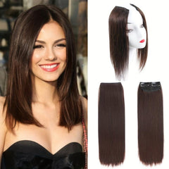 30 48 Cm Straight Hair Extensions Synthetic Fiber Hair Pieces 2 Clips