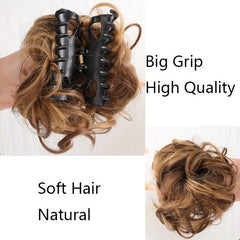 Messy Curly Hair Bun Chignon Elastic Ponytail Scrunchie Hair Band Hair Pieces
