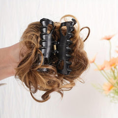 Messy Curly Hair Bun Chignon Elastic Ponytail Scrunchie Hair Band Hair Pieces