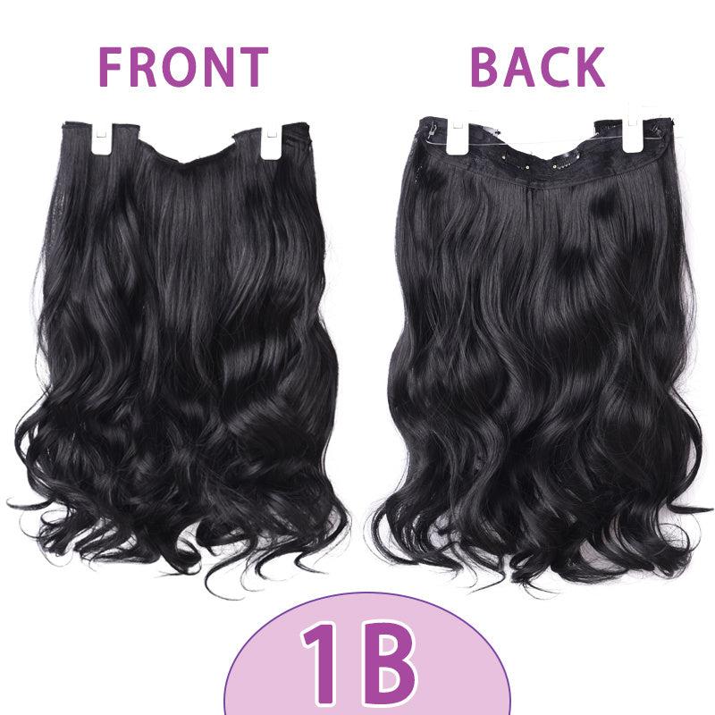 40 Fish Line Hair 6 Clips Hair Extensions Body Wavy Invisible Wire Hairpieces
