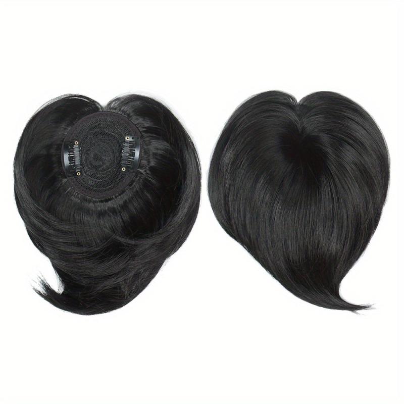 Invisible Clip In Bangs Short Wig for Women