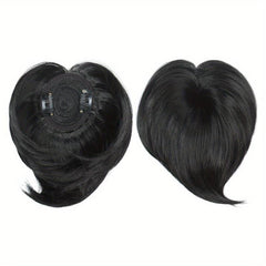 Invisible Clip In Bangs Short Wig for Women
