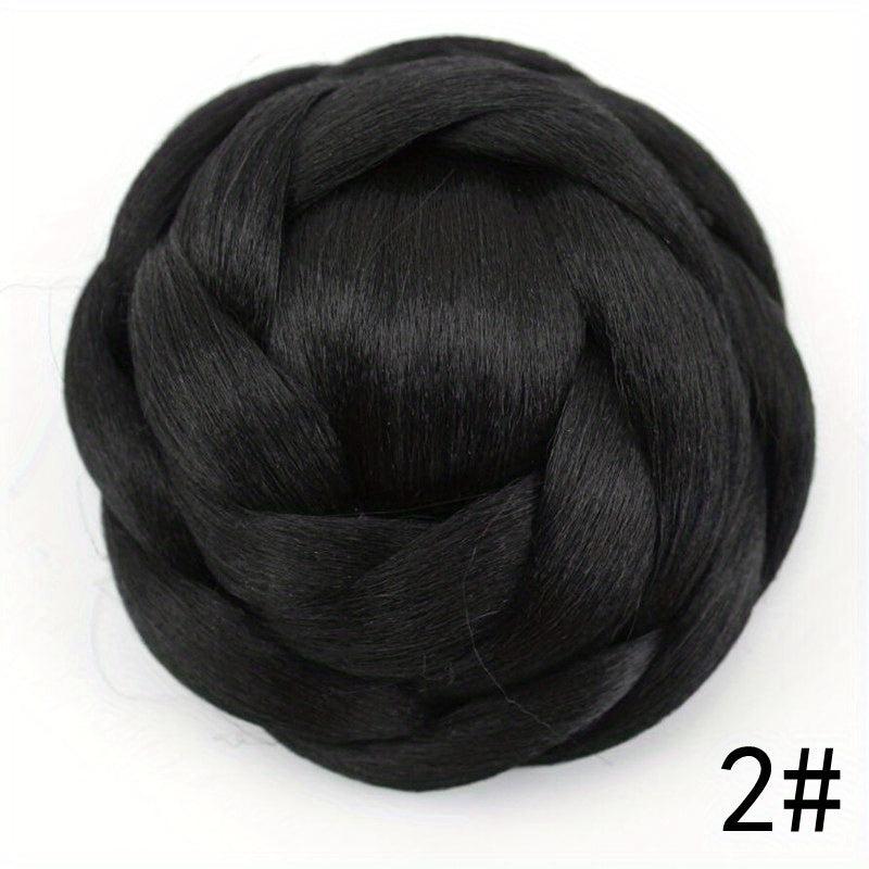 Braided Scrunchie Hair Bun Donut Updo Braided Hairpiece Clip In