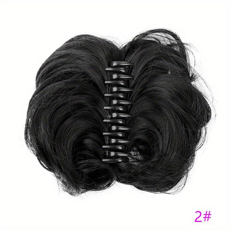 Chic Claw Clip Hair Extensions for Messy Buns & Updos