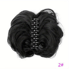 Chic Claw Clip Hair Extensions for Messy Buns & Updos