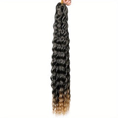 55 88cm Deep Wave Twist Crochet Hair Extensions Synthetic Curly Crochet Braiding