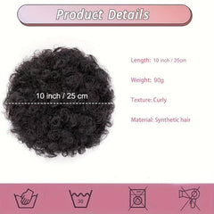 Afro Puff Drawstring Ponytail Extensions Kinky Curly Hair Bun
