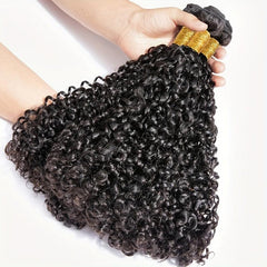 Kinky Curly Virgin Human Hair Bundles Natural Weave Hair Extension 20-32-76