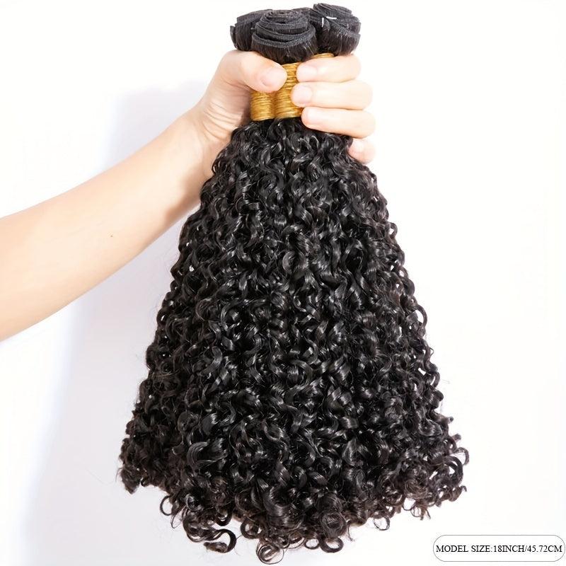 Kinky Curly Virgin Human Hair Bundles Natural Weave Hair Extension 20-32-76