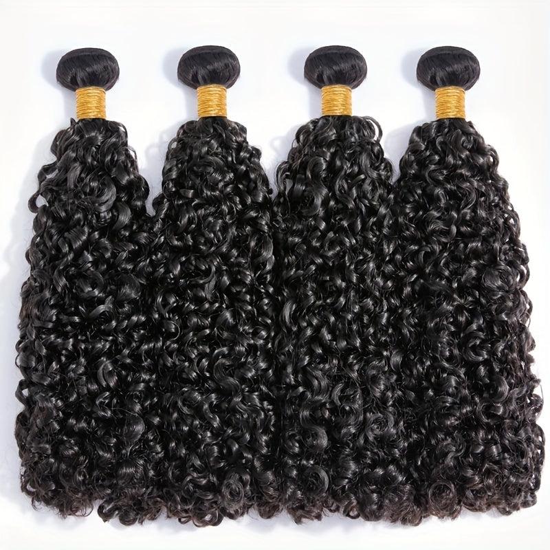 Kinky Curly Virgin Human Hair Bundles Natural Weave Hair Extension 20-32-76