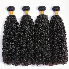 Kinky Curly Virgin Human Hair Bundles Natural Weave Hair Extension 20-32-76