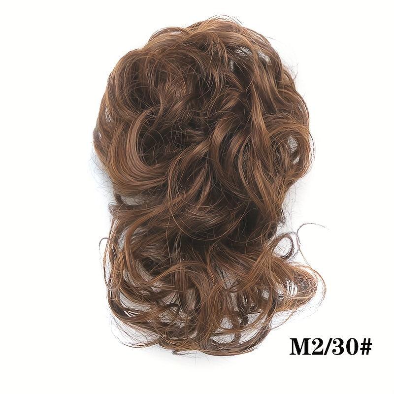 Curly Wave Chignon Messy Bun Hair Piece Tousled Updo Bun Ponytail Hairpieces