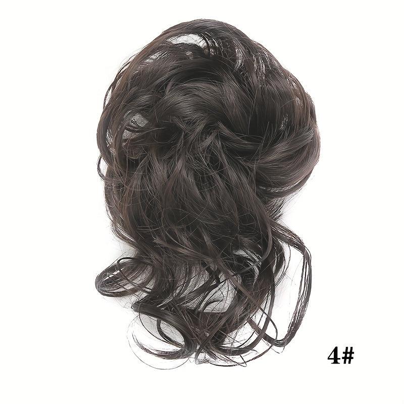 Curly Wave Chignon Messy Bun Hair Piece Tousled Updo Bun Ponytail Hairpieces