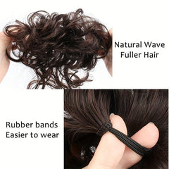 Curly Wave Chignon Messy Bun Hair Piece Tousled Updo Bun Ponytail Hairpieces