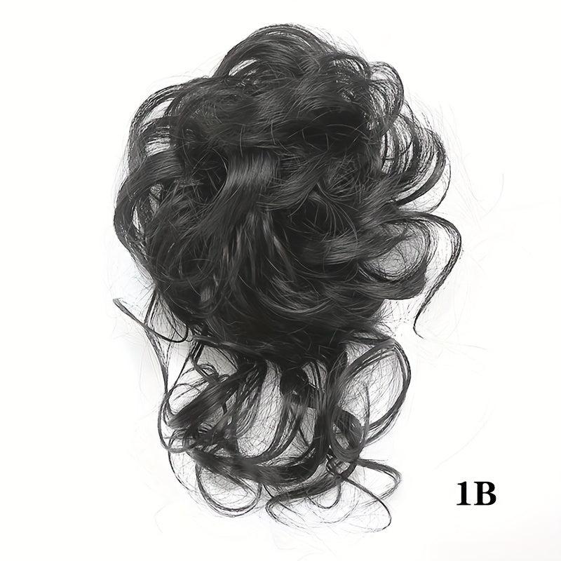 Curly Wave Chignon Messy Bun Hair Piece Tousled Updo Bun Ponytail Hairpieces