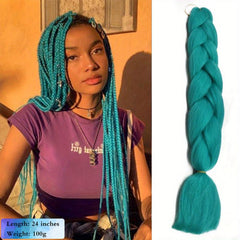 Colorful Jumbo Braiding Hair Extensions - 1 Pack