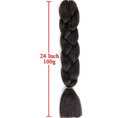 Colorful Jumbo Braiding Hair Extensions - 1 Pack