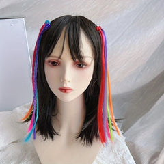 6pcs Girls Braided Hair Clips Extended Grip Clips Multicolor Hair Clips