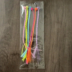 6pcs Girls Braided Hair Clips Extended Grip Clips Multicolor Hair Clips