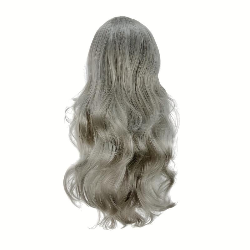 Colorful Long Curly Wavy Wig Synthetic Wig For Halloween Party