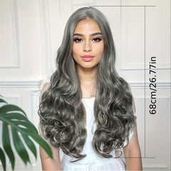 Colorful Long Curly Wavy Wig Synthetic Wig For Halloween Party