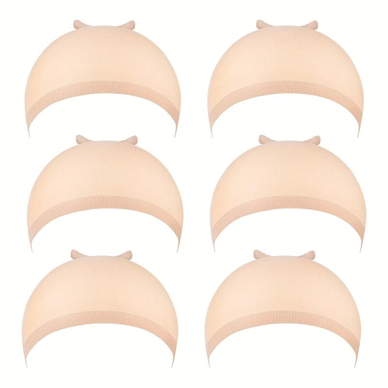 6 Pcs Light Brown Wig Caps for Women Girls