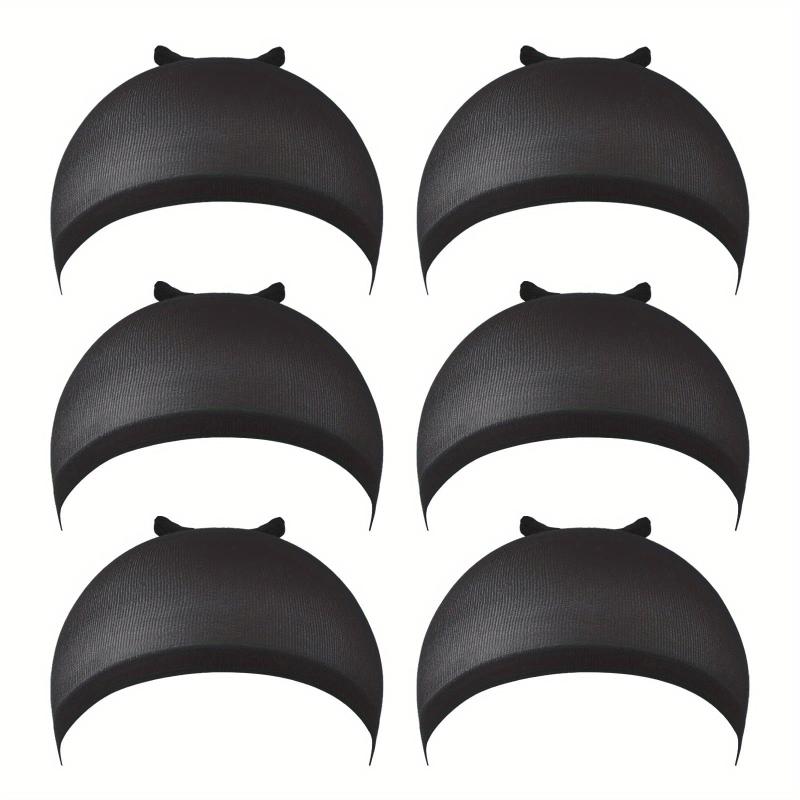 6 Pcs Light Brown Wig Caps for Women Girls