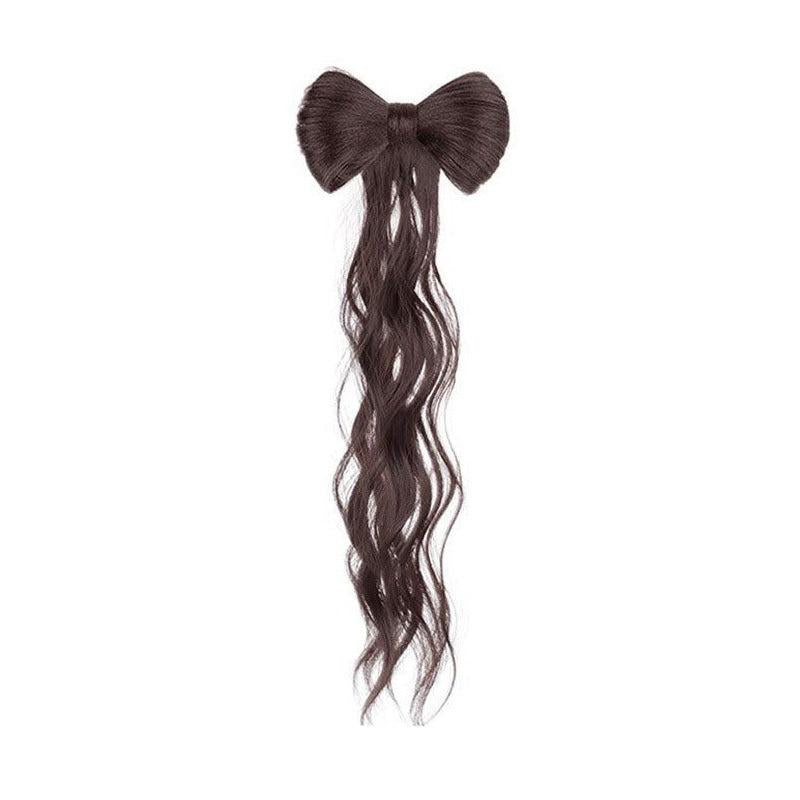 Bowknot Hair Bun Claw Hair Bun Clip In Hair Extensions