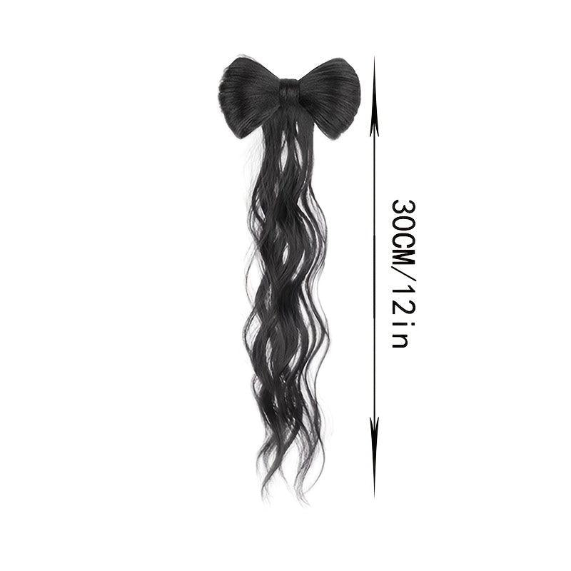 Bowknot Hair Bun Claw Hair Bun Clip In Hair Extensions