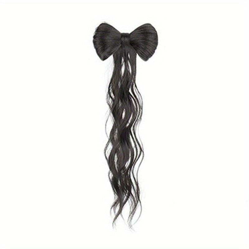 Bowknot Hair Bun Claw Hair Bun Clip In Hair Extensions