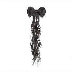 Bowknot Hair Bun Claw Hair Bun Clip In Hair Extensions
