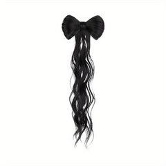 Bowknot Hair Bun Claw Hair Bun Clip In Hair Extensions