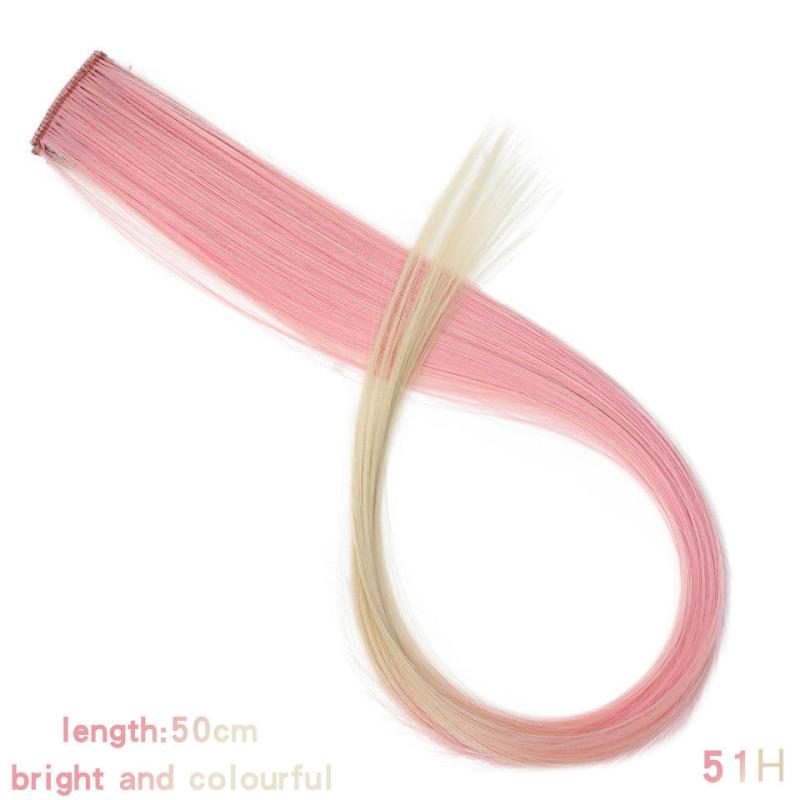 One Piece Gradient Silk Hair Piece Tissued Wig High Temperature