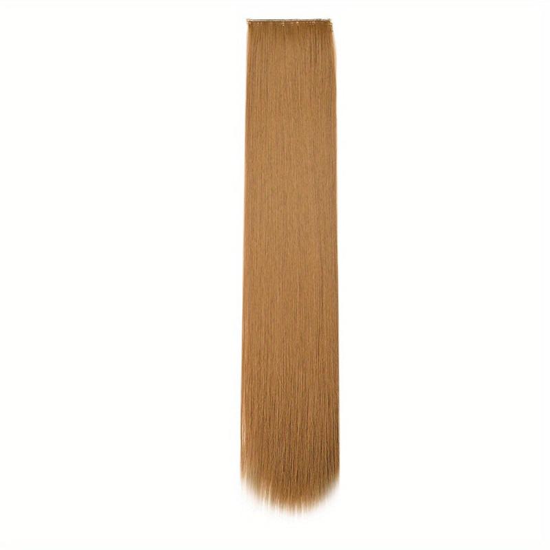 Long Straight Hair Extension Natural Looking Synthetic Clip In Hair