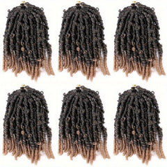 Butterfly Locks Braids Hair Pieces Synthetic Crochet Hair Extensions