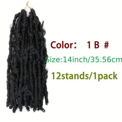 Butterfly Locks Braids Hair Pieces Synthetic Crochet Hair Extensions