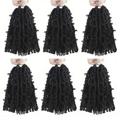 Butterfly Locks Braids Hair Pieces Synthetic Crochet Hair Extensions
