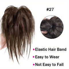 Synthetic Messy Hair Bun Extension Elastic Chignon Updo False Hair